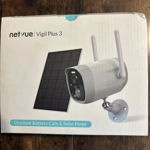 NETVUE Vigil Plus 3 Wireless Outdoor Security Camera Solar Panel Waterproof - Picture 1 of 8