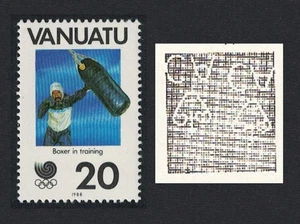 Vanuatu Boxing Olympic Games Seoul 20 vatu Watermark Inverted 1988 MNH SG#502w - Imagen 1 de 1