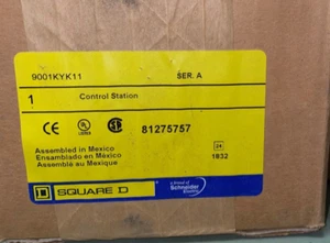 SQUARE D 9001KYK11 CONTROL STATION START PUSHBUTTON NEW IN BOX READY TO SHIP - Picture 1 of 1