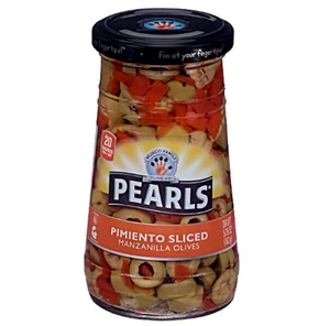 Pearls Sliced Manzanilla Olives with Pimientos (Pack of 2) 5.75 oz Jars - Picture 1 of 2