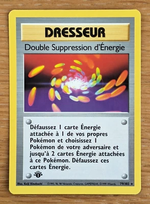 Double Suppression d’Énergie 79/102 ~ Base Set (1st Edition) ~French~ Near Mint - Image 1 of 4