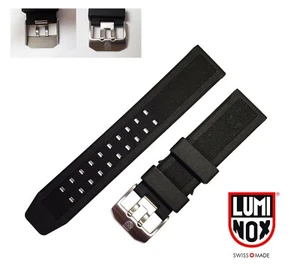 Luminox Band / Strap 23mm 3050 3150 3080 3950 8400 8800 NAVY SEAL SILVER BUCKLE.