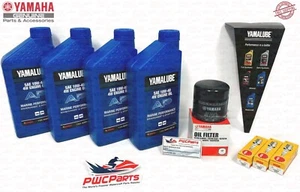YAMAHA 2017+ EX/ EX Sport/ Deluxe TR-1 Oil Change Kit w/ NGK Spark Plugs Filter - Picture 1 of 2