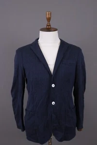 HARRIS WHARF London Blue Check Wool Two Button Blazer Sport Coat Size 50 / XL - Picture 1 of 19