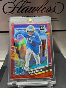 2023 Panini Donruss Optic Rated Rookie Puka Nacua 357 SP Red Holo Wave Prizm - Picture 1 of 2