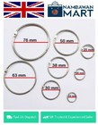 Metal SPLIT RING Loop Hinges Book Binder Album Key-chain Scrapbook UK NEW AC1020