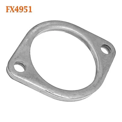 FX4951 3" ID Flat Oval Two Bolt Exhaust Flange Repair Replacement Fits 3" Pipe - Image 1 of 3