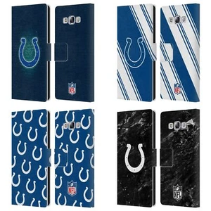 OFFICIAL NFL INDIANAPOLIS COLTS ARTWORK LEATHER BOOK CASE FOR SAMSUNG PHONES 3 - Picture 1 of 10