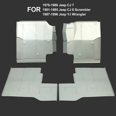 Front & Rear Floor Pans For Jeep CJ7 CJ8 Scrambler & YJ Wrangler 1976-1996 - Image 1 of 4