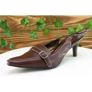 White Mountain Women Sz 6 M Brown Pump Synthetic Shoes Timeless - Picture 1 of 9
