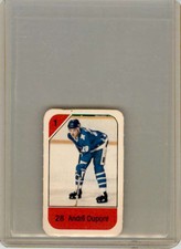 1982-83 POST CEREAL MINI NHL HOCKEY CARD ANDRE DUPONT QUEBEC NORDIQUES #NNO