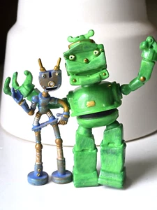 Rare Mattel Robots Movie 2004 Lug and Diesel Mix N Match Fox Action Figures S - Picture 1 of 15