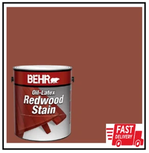 Exterior Wood Stain Oil Latex Paint Coating Accessory Home Outdoor Use 1 Gallon - Picture 1 of 3