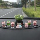 Pig Figurines Set Small Sculptures Car Dashboard Ornaments Resin Cute Statues