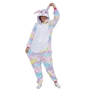 Kids Unisex Anime Sleepwear StarRabbit Children Onepiece Pajamas Cosplay Costume - Picture 1 of 2