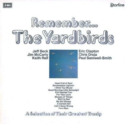 THE YARDBIRDS Remember Vinyl Record Album LP Starline 1971 1st Eric Clapton Rock - Image 1 of 4