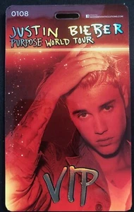 🔥 Justin Bieber Backstage Pass Laminate VIP - Picture 1 of 1