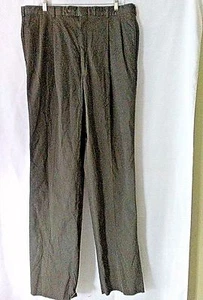 WINDSOR Herren Armeegrün Khaki Hose Plissee vorne LOUIS TANENBAUM UNGESÄUMT Gr.38 - Bild 1 von 6