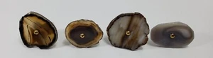 PERILLAS DE CAJÓN PIEDRA ÁGATA NATURAL NUEVAS (JUEGO DE 4) - Imagen 1 de 8