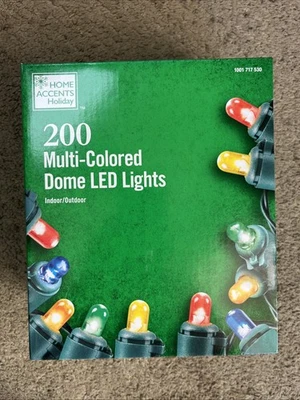 Home Accents Holiday 200 Count Multi-Colored Dome LED Lights - Image 1 of 4