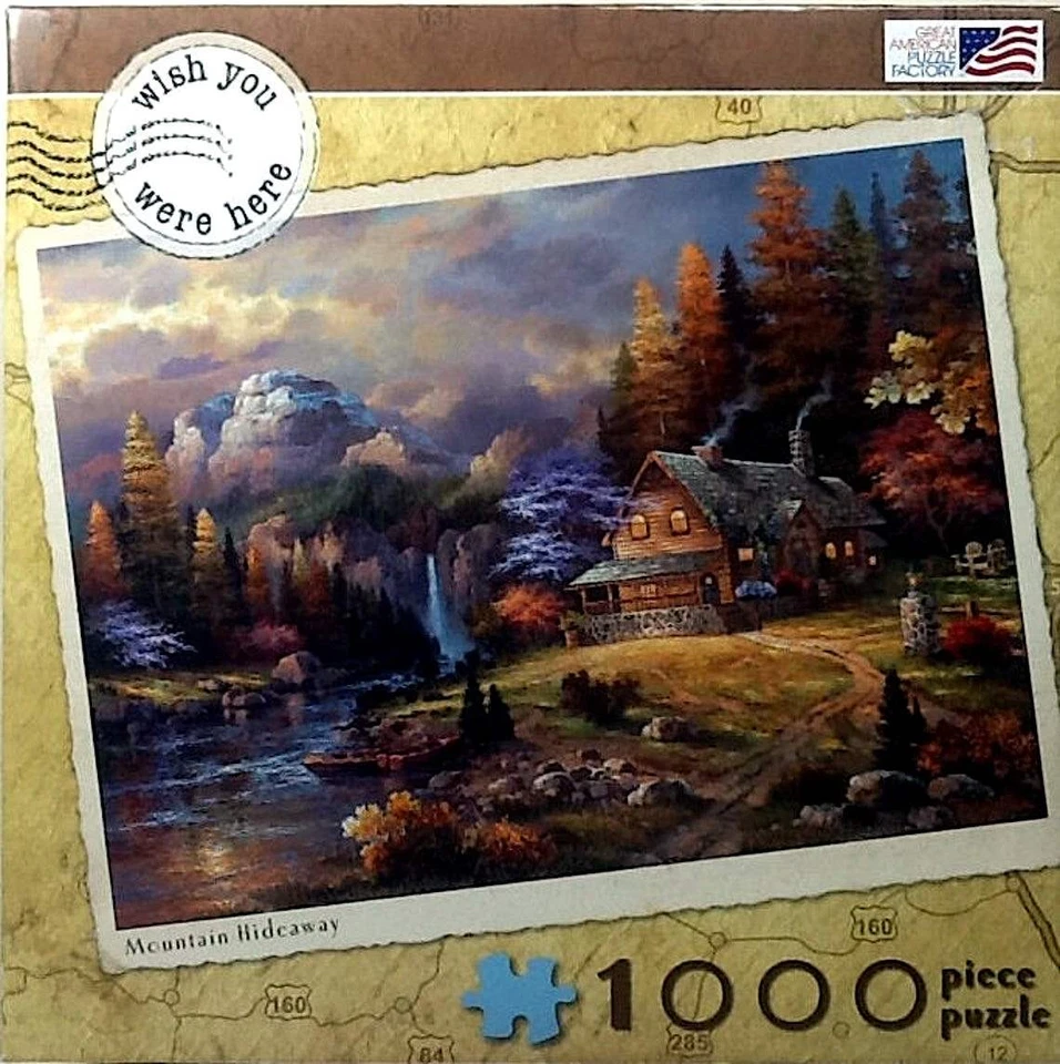 Mountain Hideaway Wish You Were Here James Lee 1000 26X19 Great American Puzzle - Image 1 of 1