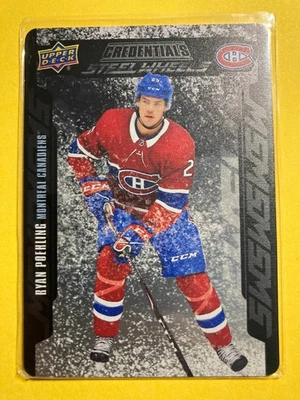 2019-20 Upper Deck Credentials Steel Wheel #SW-15 Ryan Poehling RC - Image 1 of 2