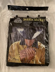 Southwestern American Cowboy Saddle Slicker Raincoat Rain Coat Waterproof ~ New - Picture 1 of 6