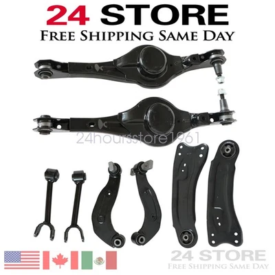 For Ford Edge 2011 2012 2013-2015 Rear Upper &Lower Control Arms W/ Ball Joints - Image 1 of 4