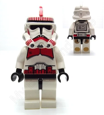 Lego Star Wars Clone Trooper Shock Trooper Minifigura Ep 3 SW0091 (ROJO) Set 7655 Foto 1 de 2