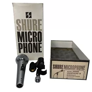 Vtg Shure 588SB Unisphere B Undirectional Dynamic Microphone w Box 70s USA Works - Picture 1 of 16