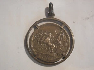 2 Lire 1916 Silber mit schöner ungeschweißter Fassung - Bild 1 von 2