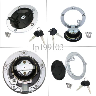 Motorcycle Fuel Gas Cap w/ Keys For Kawasaki Ninja 1000 Z1000S Z1000SX 2011-2015 - Image 1 of 4