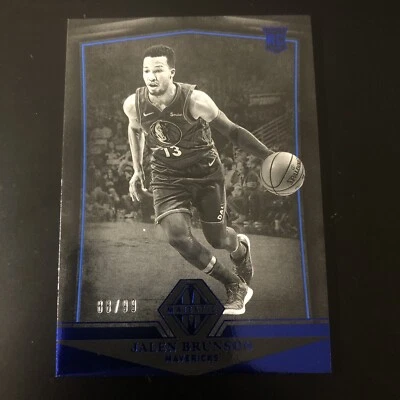 2018-19 Panini Chronicles Majestic /99 Blue #347 Jalen Brunson RC Rookie Knicks - Image 1 of 4
