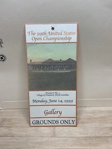 June 14 1999 USGA Golf US Open Ticket Village of Pinehurst Nc S832 S833 - Picture 1 of 3