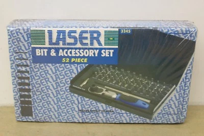 New Laser Tools No. 3345 52 Piece Bit & Accessort Ratchet Set Torx Hex Pz - Image 1 of 2