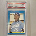 ? 1987 Fleer Bo Jackson RC Rookie Baseball Card #369 Royals PSA 8. rookie card picture