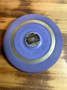 Vintage Wham-O Frisbee Pro Professional Raised Letter PURPLE 1965 Made in USA - Picture 1 of 4