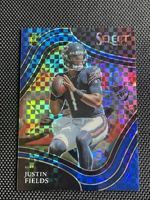 Justin Fields 2021 Select Field Level Blue Prizm /49 - Image 1 of 2
