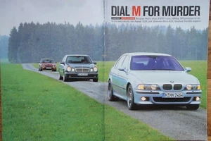 Original 1998 AUTOCAR extracted Group Test BMW M5, JAGUAR XJR & MERCEDES E55 - Picture 1 of 2