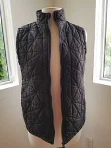 Jane Ashley PL black zip up vest polyester - Picture 1 of 6