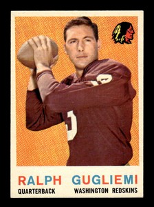 1959 Topps Football #97 Ralph Guglielmi Washington Redskins
