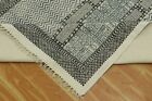 Natural Cotton Carpet Runner Area Rugs For Living Room Hand Woven Gray Kilim