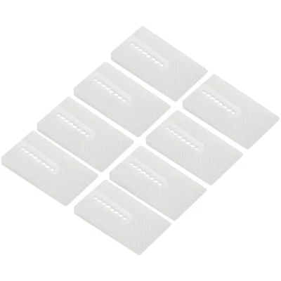 8pc Clear Plastic Wedge Shims Shims Are Stackable White Toilet Leveling Shims - Image 1 of 4