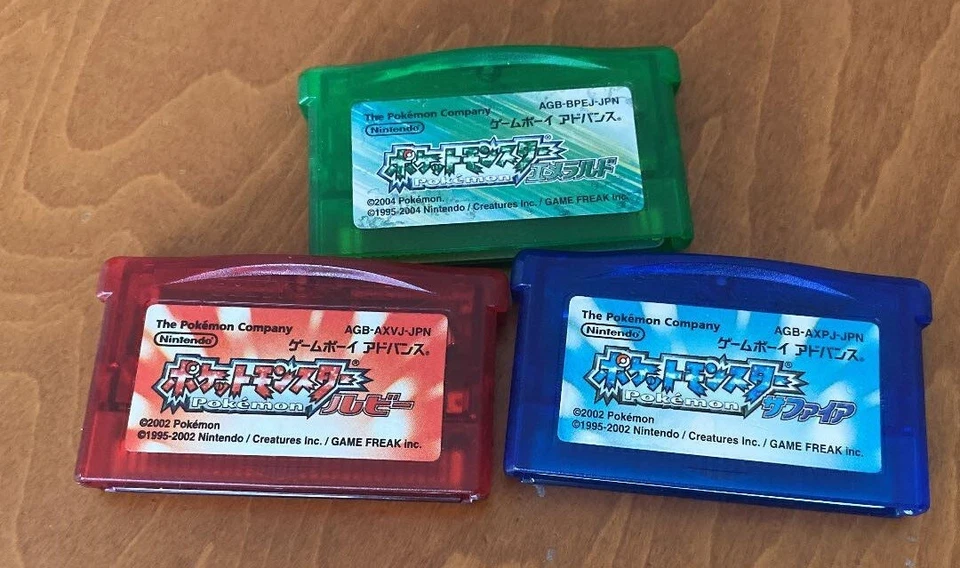 Nintendo Gameboy Advance Pokemon Ruby & Sapphire & Emerald Japan GBA - Image 1 of 1