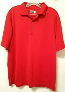 Ben Hogan Performance Golf Polo Shirt Red Collared Short Sleeves Men's Large - Picture 1 of 5