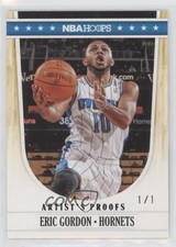 2011-12 NBA Hoops Artist's Proof Black 1/1 Eric Gordon #89 e1e