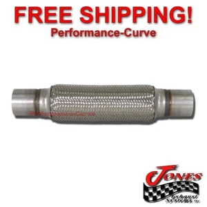 2" x 10" Exhaust Flex Pipe Tube Custom Heavy Duty Stainless Steel Triple Ply - Picture 1 of 3
