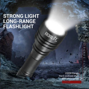 1000M Powerful Tactical LED Flashlight Torch Rechargeable Light Waterproof Lamp - Picture 1 of 11