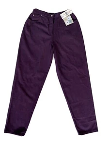 Vintage Susan Bristol purple high waist pants size 12 (Large) Juniors - Picture 1 of 12