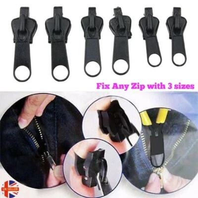 Fix A Zipper Tool Universal Replacement Repair Kit 3 Sizes Instant Zip Slider UK